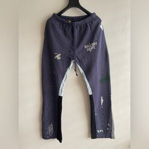 Gallert Dept. Painted Flare Sweatpants Blue Size L
